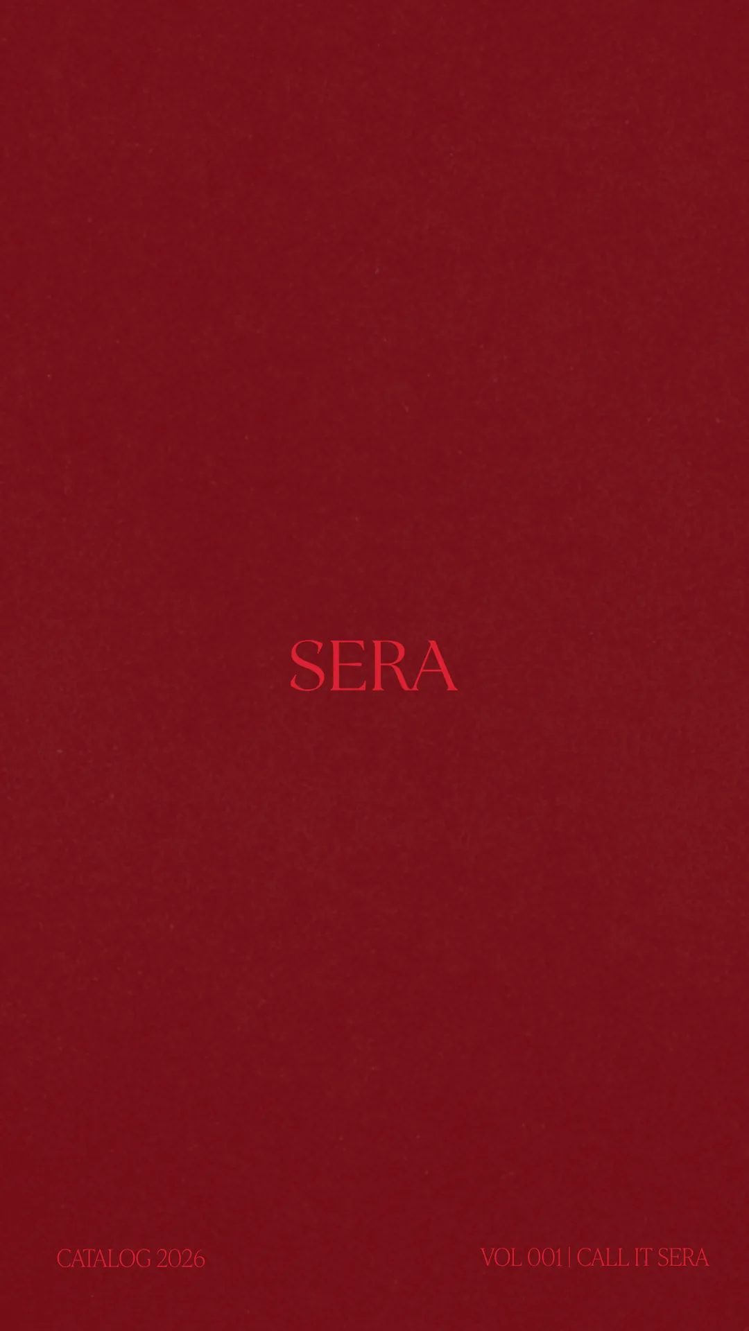 SERA Catalog Vol. 001 back cover